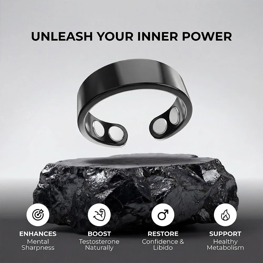 SARAVYN® Hematite Ring