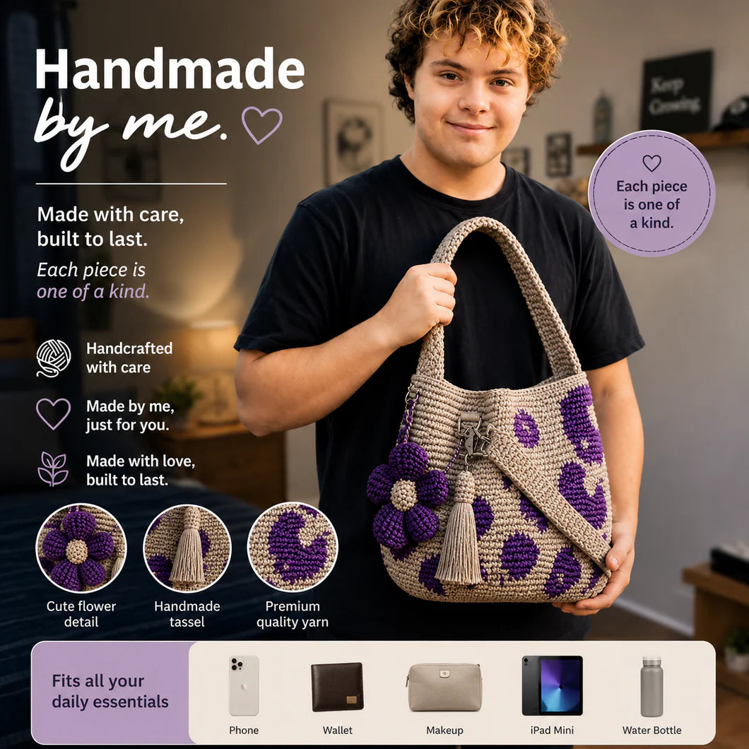 Handmade Flower Crocheted Bags