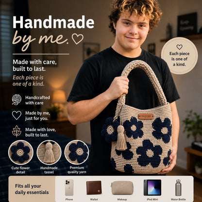 Handmade Flower Crocheted Bags