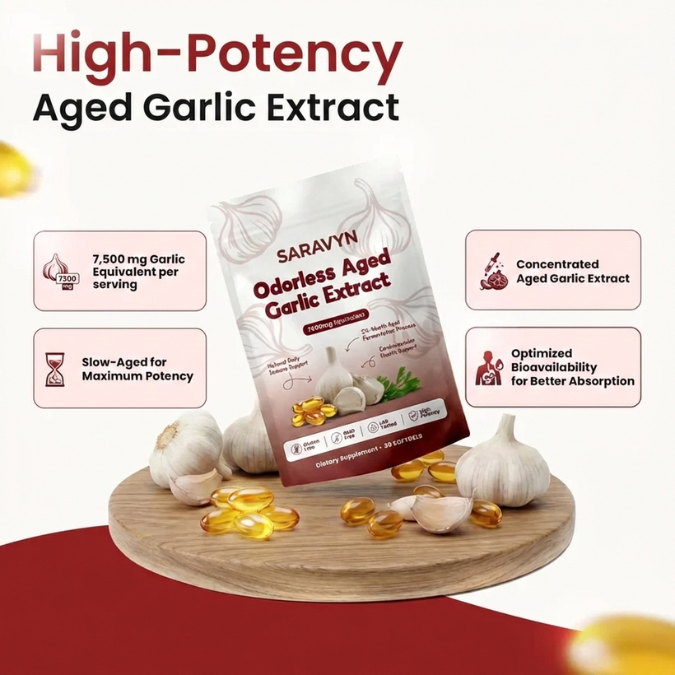 Aged Garlic Extract - 7500mg Odorless Softgels